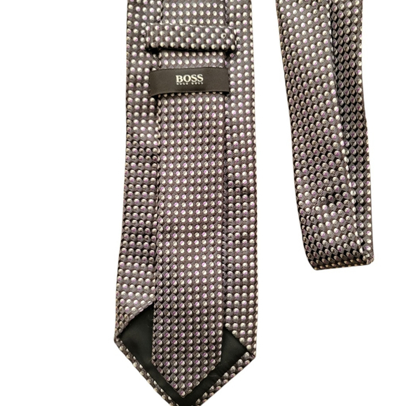 Hugo Boss Designer Silk Neck Tie Width 3.25" Excellent Condition - Picture 3 of 4
